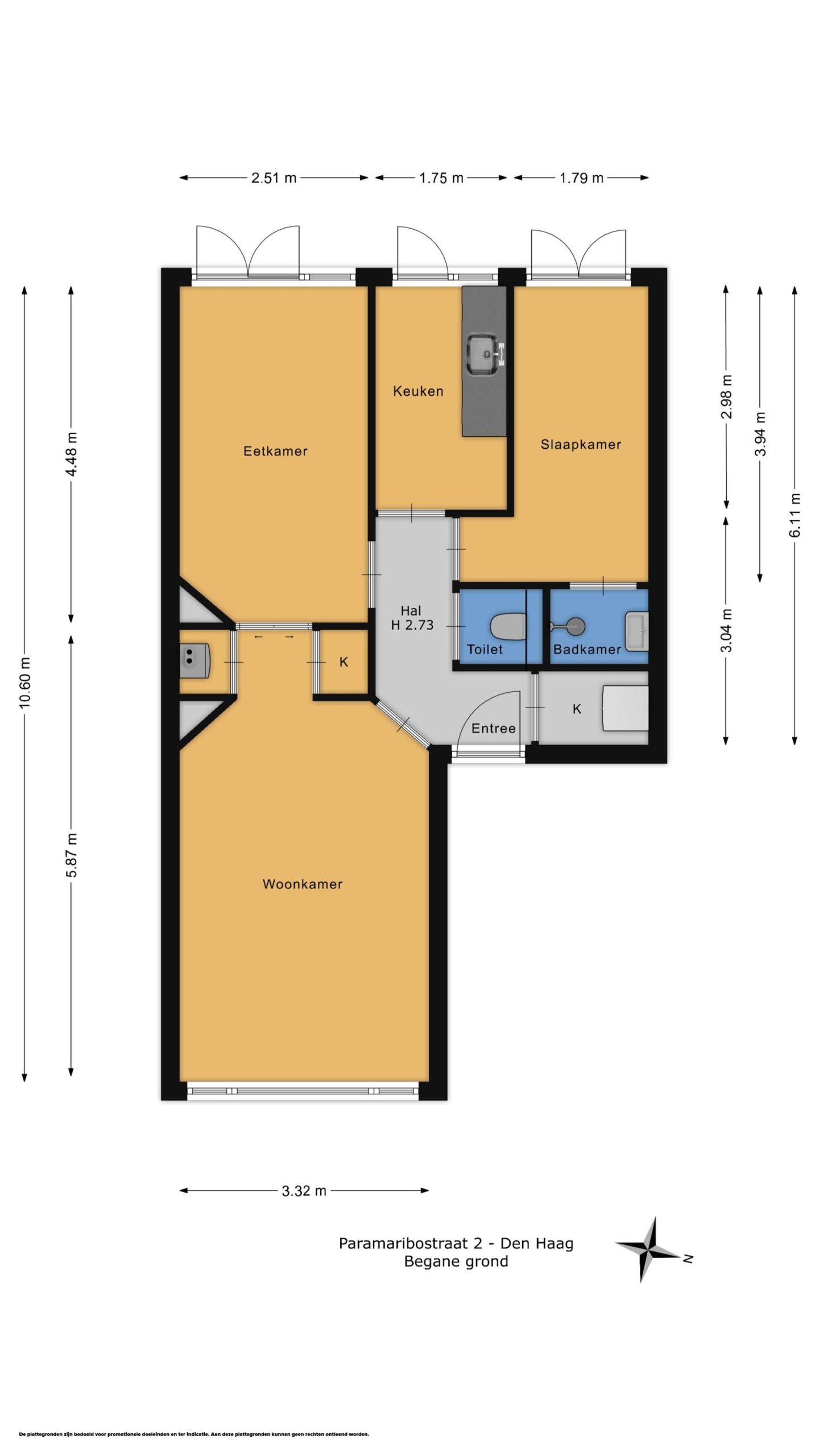 Appartement te koop: Paramaribostraat 2, 'S-Gravenhage